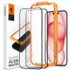 Spigen Glass tR AlignMaster 2 Pack FC Black iPhone 15 Plus AGL06886