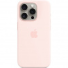 iPhone 15 Pro Silicone Case with MS - Light Pink MT1F3ZM/A