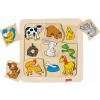 Goki vkladacie puzzle čo zvieratká jedia