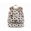 Childhome Detský Batoh My First Bag Canvas Leopard