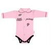 Baby Nellys Body dlhý rukáv s golierikom, veľ. 68, ružové - Little Princess Baby Nellys