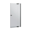 Vaňová zástena 2-dielna Jungborn Sette 900 mm x 1400 mm dekor skla číre sklo barva profilu čierna HX7071105.002
