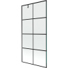 Mexen Next vaňová zábrana 1-krídlová 90 x 150 cm, čierny vzor, gun metal - 895-090-000-00-77-95