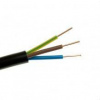 ELEKTROKABEL Elektrický uzemňovací vodič YKY 0,6/1kV 3x1,5mm2 ČIERNY ELEKTRICKÝ KÁBEL 1m