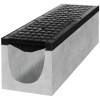 Odvodňovací betónový žľab BIELBET E600 s liatinovou mrežou 1000 x 250 x 300 mm