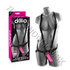 Dillio 6 Inch Strap-on Suspender Harness set dildo a postroj Pink