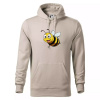 Parové tričko - Včela a kvetina - Mikina pánska Cape s kapucňou - L ( Ľadovo sivá )