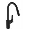 Hansgrohe Focus - Drezová batéria s vyťahovacou spŕškou, matná čierna 31815670 HG 31815670