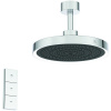 Ideal Standard IdealRain Solos - Hlavová sprcha s LED osvetlením Ø330 mm, 3-funkčná, so stropným ramenom, chróm A7891AA