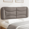 Polštář na čelo postele taupe 120 cm textil Hnědošedá 374565