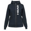 Dámske mikiny Head Club Original Hoodie FZ - Modrý (L)