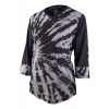 TLD DÁMSKÝ DRES S 3/4 RUKÁVEM MISCHIEF TIE DYE BLACK (35915900) L