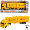 Auto Kamión s dvoma kontajnermi na zotrvačník, 8 x 33 x 5 cm (8590756084321)