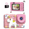 Kiztoys Detský fotoaparát Ružový jednorožec HD1080p 2,4