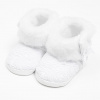 Dojčenské zimné krajkové kozačky New Baby 0-3 m biele Biela 116/122