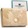 Béžová dámska peňaženka z prírodnej a eko kože s RFID - Peterson