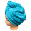 Top textil Rychleschnoucí froté turban na vlasy, tyrkysový