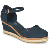 Tommy Hilfiger Sandále BASIC CLOSED TOE MID WEDGE Modrá
