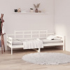 vidaXL Denná posteľ biela masívna borovica 90x200 cm 820328