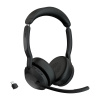 Jabra Evolve2 55/Stereo/ANC/USB-C/BT-USB/Bezdrôt/MS/Čierna, 25599-999-899