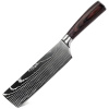 IZMAEL Kuchynský nôž Blade Nakiri/Čierna/Hnedá 9.4 cm