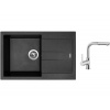 Set Sinks AMANDA 780 Metalblack + batéria Sinks ENIGMA S chróm