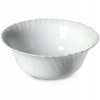 Salaterka Kadax Bianco 21 cm sklenená biela