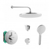 SANITINO - Sprchový set s batériou a telesom pod omietku Hansgrohe, príslušenstvo kielle, chróm SANI21HKK005