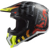 LS2 Helmets LS2 MX703 C X-FORCE BARRIER H-V YELLOW RED-06 - S
