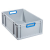 Euro prepravky classic-line B, madlá modré, z PP, 600 x 400 x 220 mm, BJ = 4 ks