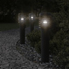 Vonkajšia Stojaca Lampa Zásuvka Čierna 60 Cm Nehrdzavejúca Oceľ Čierna