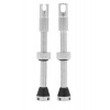Peaty's X Chris King MK2 Silver Tubeless Valves 60mm