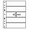 Plastové listy Leuchtturm OPTIMA Classic 42mm, černé - 10 ks