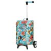 Nákupní taška na kolečkách Andersen Unus Shopper Fun Basil Bloom modrá