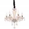 ACA DECOR Krištáľový luster TULIA max. 6x40W/E14/230V/IP20, farba chrómu