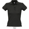 SOL´S PEOPLE / Dámska polokošeľa s bočnými rázporkami - black XL