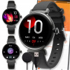 HODINKY SMARTWATCH ČIERNY WATCH DÁMSKY ČIERNY ROZHOVOR MENU PL SMART BAND 5G