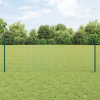 Plot s 11 stĺpikmi U zelený 0,8x25 m Oceľ