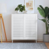 Vidaxl Lištové dvere 2 ks masívne biele borovicové drevo 99,3 x 49,4 cm