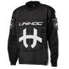 Brankárský florbalový dres UNIHOC GOALIE SWEATER SHIELD black/white 150cl