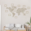 drevo zivota Fotorámček drevenej mapy sveta na stenu Farebný vzor: Javor, Veľkosť máp: 228x120