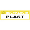 Recyklácia Plast, samolepka