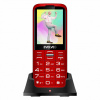 EVOLVEO EasyPhone XO, mobilní telefon pro seniory s nabíjecím stojánkem (červená barva) EP-630-XOR