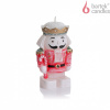 BARTEK Nutcracker, sviečka figúrka Luskáčik, 145g, výška 11cm, doba horenia 15 hodín, 3 varianty červená
