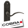 COBRA VENEZIA RUSTIKAL Povrch: K - kované kovanie, Rozteč: 90 mm, Prevedenie: PZ LI (kľučka ľavá/guľa)