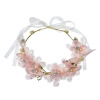 Clayre & Eef Dievčenská čelenka do vlasov s řůžovými kvetmi a stužkou - Clayre & Eef