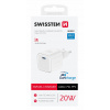 Cestovná nabíjačka Swissten 20W UBS-C - 22070100 - Biela