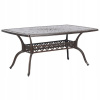 Záhradný stôl, stolík - Lumarko Garden Table 165 x 102 cm hnedý Lizzano (Lumarko Garden Table 165 x 102 cm hnedý Lizzano)