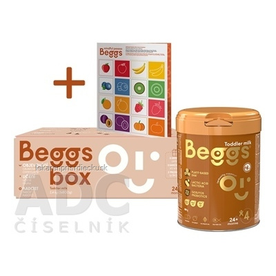 Beggs 4 box batoľacie mlieko, výživa malých detí (od ukonč. 24. mesiaca) + pexeso, 3x800 g (2,4 kg)