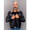 Max Original Leather Pánska kožená bunda B-52 black (3XL 58-60) - Čierna - 3XL